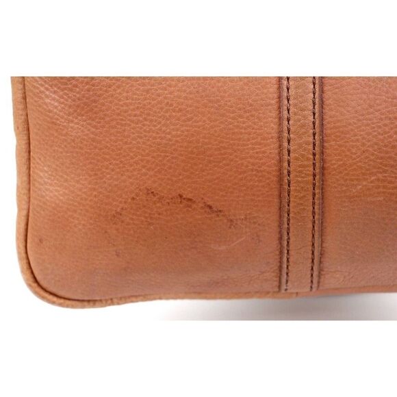 FOSSIL TAN BROWN GENUINE LEATHER CROSSBODY MESSENGER SHOULDER BAG HANDBAG PURSE - Picture 4 of 14